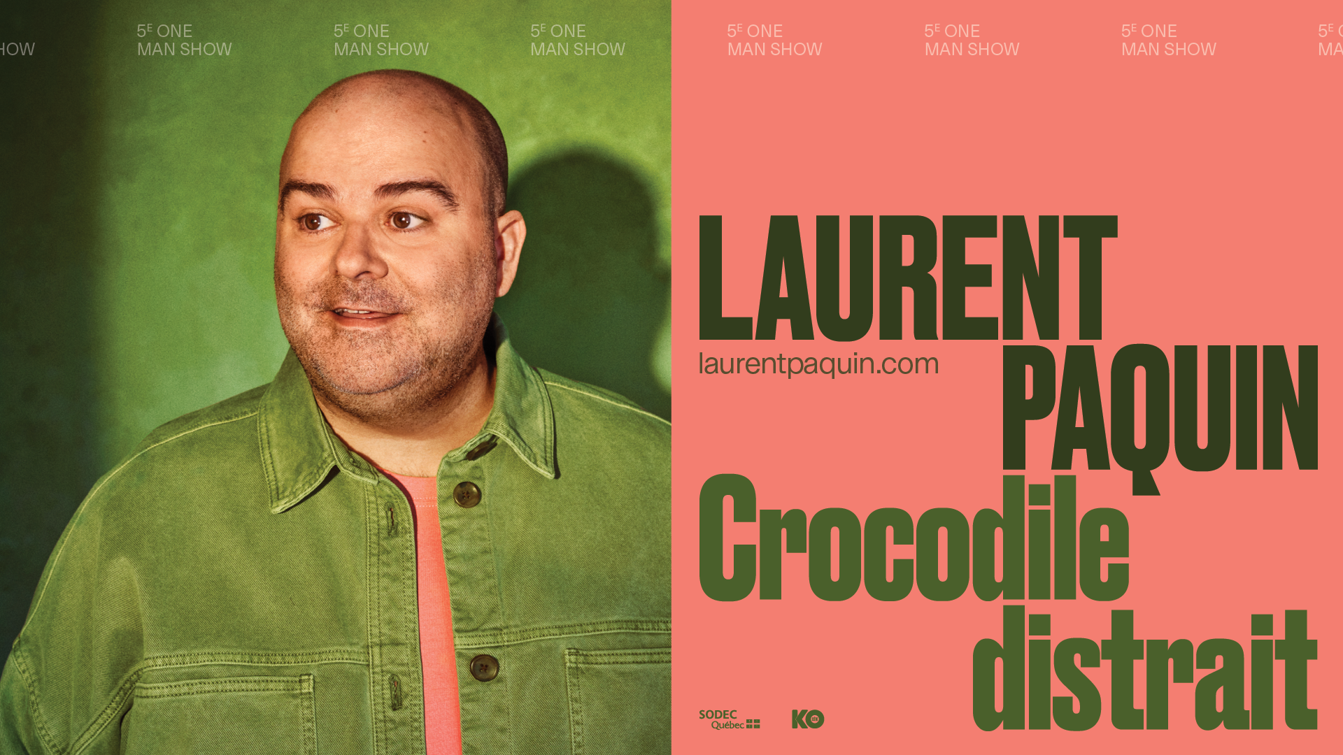Crocodile Distrait : le 5e spectacle de Laurent Paquin