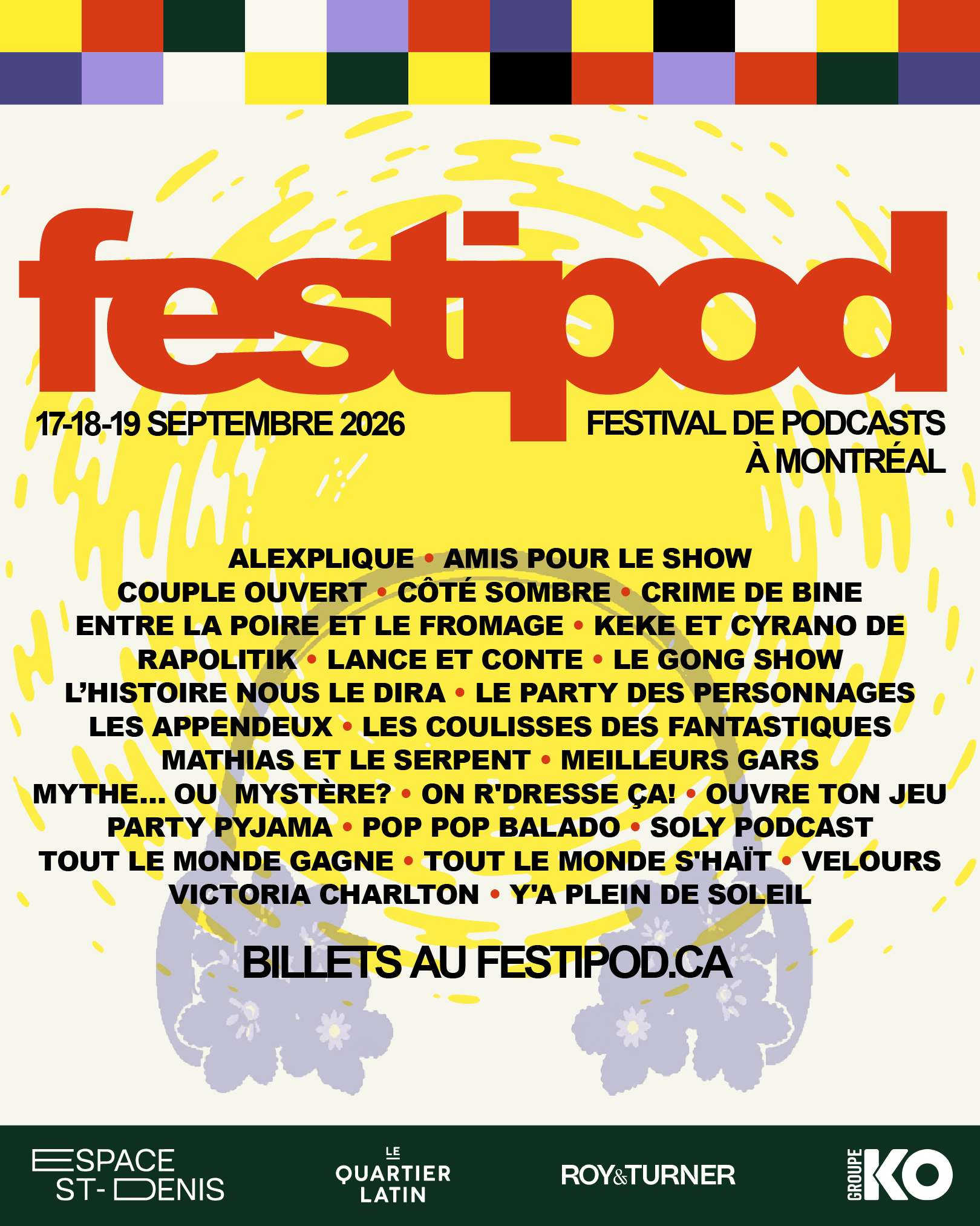 GROUPE KO S&rsquo;ALLIE AU FESTIPOD | DÉVOILEMENT DE LA PROGRAMMATION DU FESTIPOD 2026